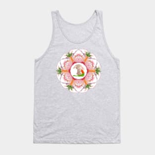 Rabbit with carrot in mandala Tank Top